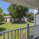 Patio view from Mill Grove apartment in Audubon